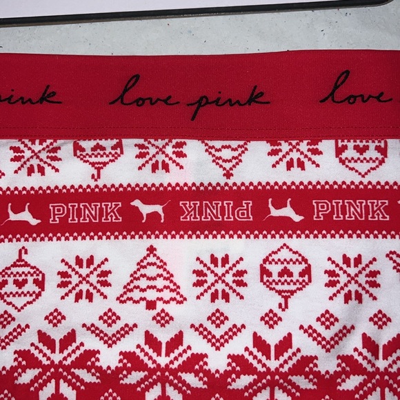 Victoria's Secret Boyshort PINK Christmas Boyshort Underwear UNISEX XL - Picture 5 of 10